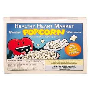 Healthy Heart Market   Unsalted Organic Microwave Popcorn(pack of 6)
