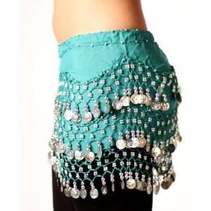  Belly dancing teal skirt and teal arm cuffs: Everything 