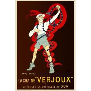  La Chaine Verjoux Giclee Vintage Bicycle Poster 