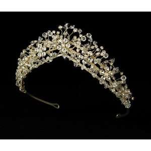  Enchanting Gold Crystal Bridal Tiara HP 2210: Beauty