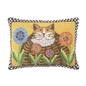  Fatty Cat Hook Pillow 14X20: Home & Kitchen