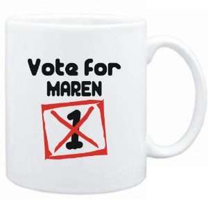  Mug White  Vote for Maren  Female Names Sports 