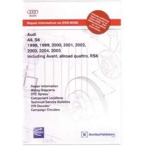  1998 2003 2004 2005 AUDI A6 S6 RS6 Service Manual DVD 