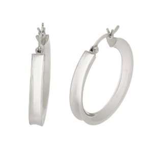  Sterling Silver Hoop Earrings (1.0 Diameter): Jewelry