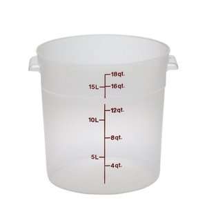  Round Translucent Container, 18 Quart (11 0462) Category 