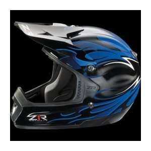   Intake Flame Helmet , Size: XS, Color: Blue XF0110 0918: Automotive
