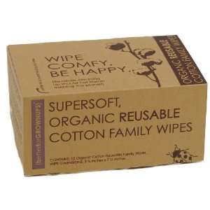  Better for Grownups Organic Reusable Cotton Family Wipes 