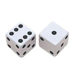  OPAQUE dice WHITE 100 per pack Toys & Games