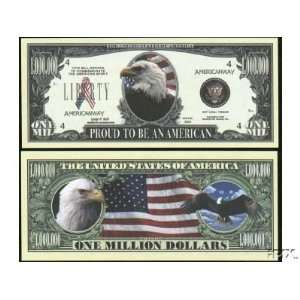  (100) American Eagle Pride Million Dollar Bill 