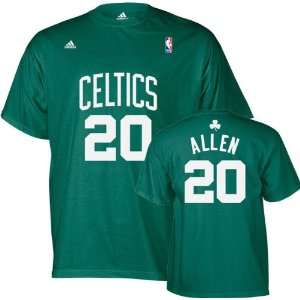   Allen adidas Name and Number Boston Celtics T Shirt