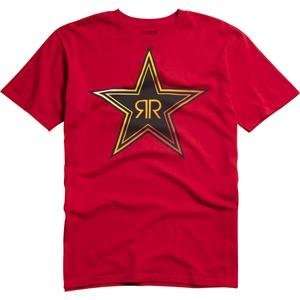  Fox Racing Rockstar Fades T Shirt   Medium/Red: Automotive