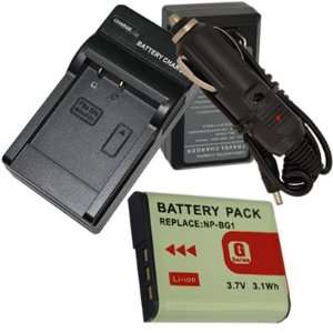  Battery+Charger for Sony DSC H10 DSC H20 DSC H3 DSC H50 
