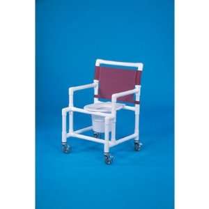  Midsize Shower Commode Mesh Backrest Color Teal