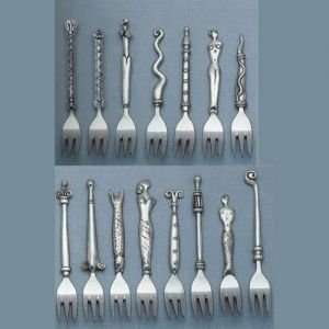  Carrol Boyes Pewter Cake Forks Cake Fork Torch