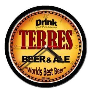 TERRES beer and ale cerveza wall clock: Everything Else
