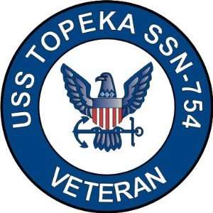  US Navy USS Topeka SSN 754 Ship Veteran Decal Sticker 5.5 