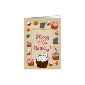  115th Birthday Cupcakes Card: Toys & Games