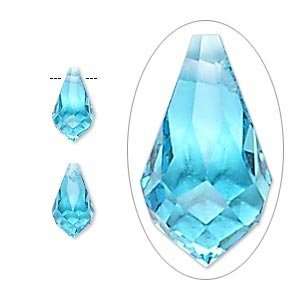 4223 Celestial Crystal® aqua blue, 11x5.5mm faceted briolette   sold 