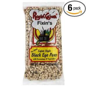 Ragin Cajun Blackeye Pea Soup with Seasoning, 16 Ounce (Pack of 6 
