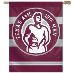  Texas A&M Aggies 12th Man Vertical Flag: 27x37 Banner 