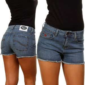  New York Jets Ladies Tight End Jean Shorts: Sports 