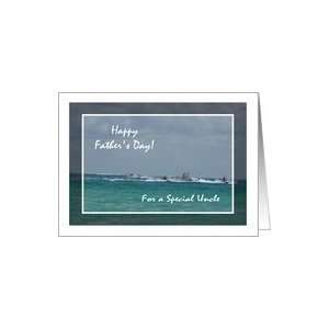  Fathers Day Uncle, Jet Skis at the Beach Card Health 