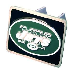   Jets NFL Pewter Trailer Hitch Cover by Half Time: Sports & Outdoors