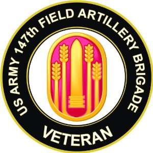 US Army Veteran 147th Field Artillery Brigade Decal Sticker 3.8 6 