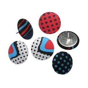  Decorative, Fashion Pushpins, 9/10, Assorted Colors, Pack 