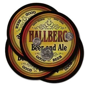  Hallberg Beer and Ale Coaster Set: Kitchen & Dining