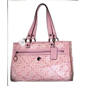    Coach Chelsea PVC Signature Tote Bag Pink 17179: Office Products