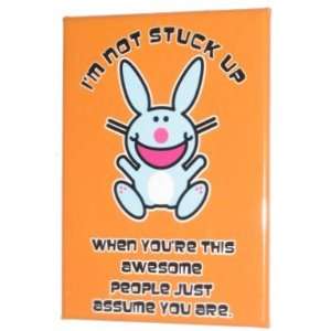  Happy Bunny Im Not Stuck Up Just Awesome Magnet: Kitchen 