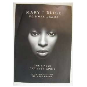  Mary J Blige Poster J. No More Drama Face Shot