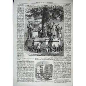  1863 Statues Lime Tree Nuremberg Castle Tammany Hotel 