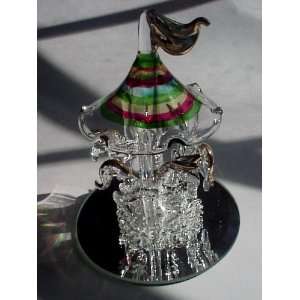  Hand Crafted Crystal Carousel 3 3/4