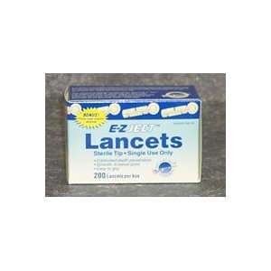 Can Am E Z Ject Lite Angle Lancet Sterile Tip Single Use   Box of 200 