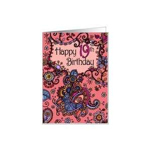  Happy Birthday   Mendhi   19 years old Card: Toys & Games