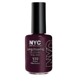 New York Color Long Wearing Nail Enamel, Plaza Plumberry, 0.45 Fluid 