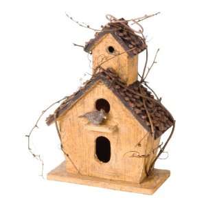  Wilco Imports, Birdhouse, Yellow, 9 inches x 5 inches x 13 