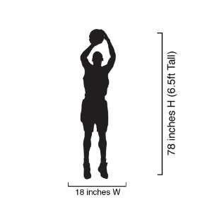   Sticker Basketball Player Shooting 18 Wide x 78 Tall (6.5ft) #339