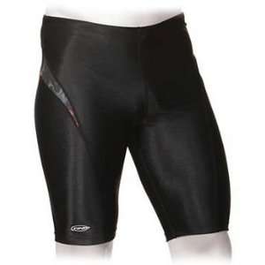  Finis Jammer Swimsuit   Rip Tide   Black/Red: Sports 