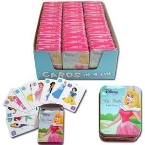   Princess Go Fish Mini Card Game In Tin Case Pack 36 