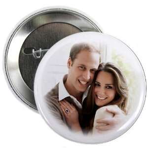 Prince William Kate Middleton British Royal Wedding 2.25 inch Pinback 