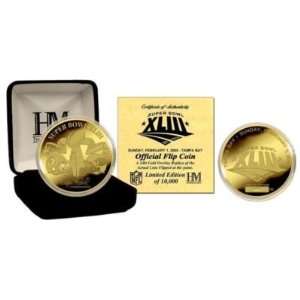  Super Bowl XLIII Steelers v. Cardinals 24kt Gold Flip Coin 