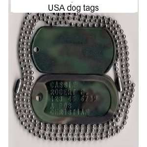  military camo dog tags: Everything Else