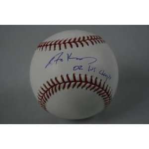  Adam Kennedy Signed Baseball   Nats 02 Ws Champs Auth Psa 