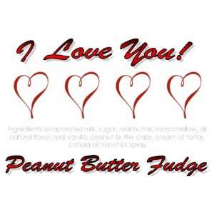 Love You Peanut Butter Fudge Box:  Grocery & Gourmet 