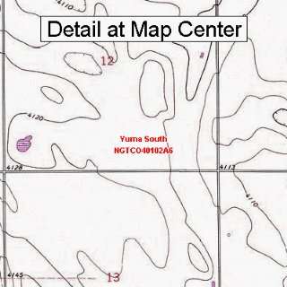  USGS Topographic Quadrangle Map   Yuma South, Colorado 