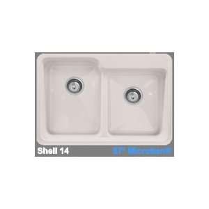   Advantage 3.2 Double Bowl Kitchen Sink with Three Faucet Holes 36 3 67
