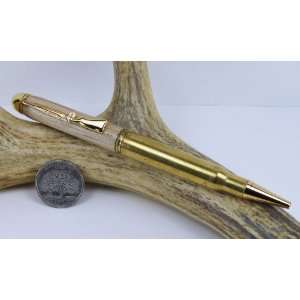  Hickory 30 06 Rifle Cartridge Pen With a Gold Finish 